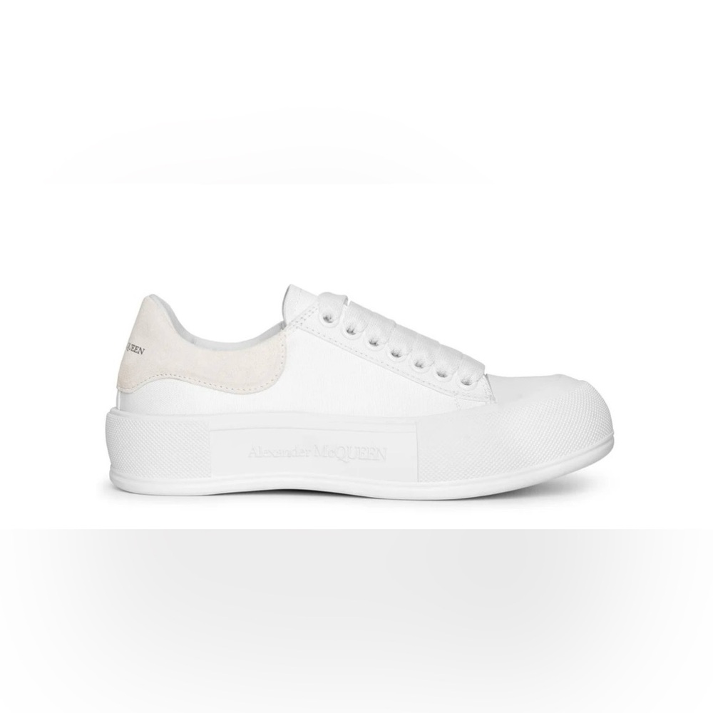 Alexander McQueen Deck Plimsoll white sneakers